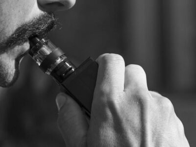 man vaping
